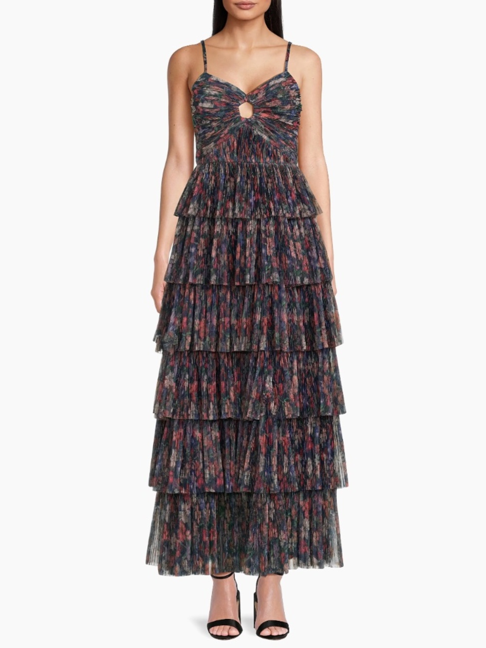 Hutch Rosey Floral Tiered Gown 8